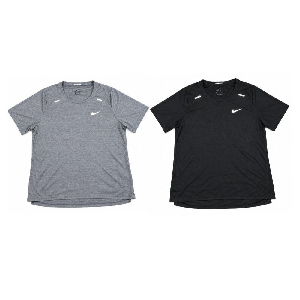 Lot of 2 Nike Stride Dri-FIT ADV Running T-Shirts Mens XL Gray Black